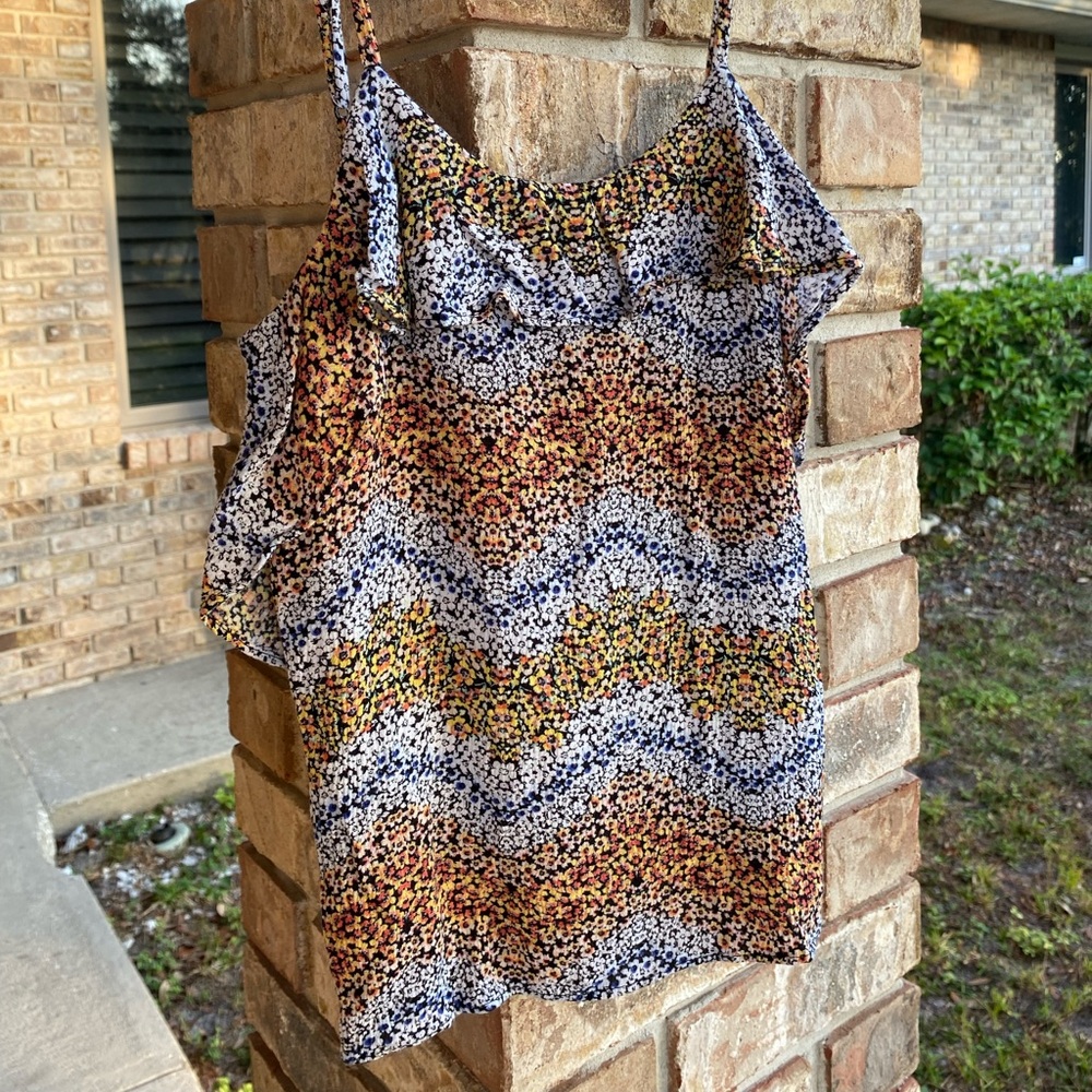 Floral Boho Ruffle Cami - Picture 4 of 6
